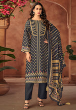 Load image into Gallery viewer, Grey Muslin Pant Style Suit
