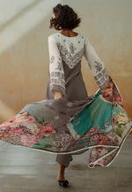 Load image into Gallery viewer, Grey Muslin Pant Style Suit
