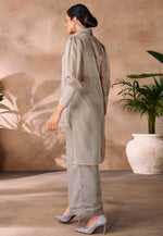 Load image into Gallery viewer, Grey Organza Co-Ords Set
