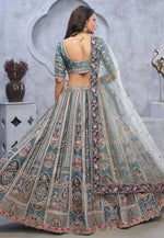 Load image into Gallery viewer, Grey Organza Lehenga Choli
