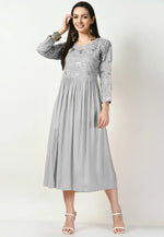 Load image into Gallery viewer, Grey Rayon Gown
