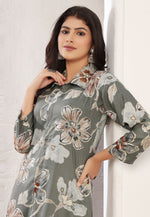 Load image into Gallery viewer, Grey Rayon Kurta Set With Pant
