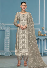 Load image into Gallery viewer, Grey Viscose Pakistani Suit
