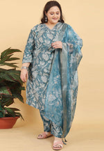 Load image into Gallery viewer, Grey Viscose Readymade Pant Style Suit
