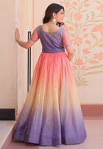 Load image into Gallery viewer, Lavender Art Silk Gown
