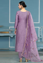 Load image into Gallery viewer, Lavender Cotton Pant Style Suit
