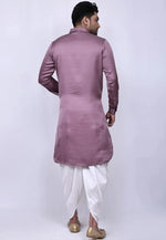 Load image into Gallery viewer, Lavender Cotton Pathani Suit
