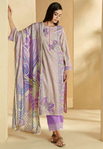 Load image into Gallery viewer, Lavender Cotton Straight Suit
