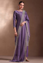 Load image into Gallery viewer, Lavender Georgette Pakistani Suit
