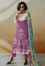 Load image into Gallery viewer, Lavender Muslin Straight Suit
