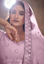 Load image into Gallery viewer, Lavender Net Lehenga Choli
