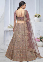 Load image into Gallery viewer, Lavender Net Wedding Lehenga Choli
