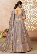 Load image into Gallery viewer, Lavender Net Wedding Lehenga Choli
