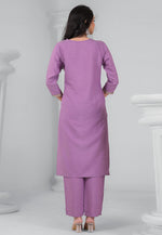 Load image into Gallery viewer, Lavender Rayon Readymade Pakistani Suit
