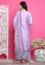 Load image into Gallery viewer, Lavender Satin Palazzo Suit

