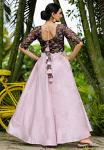 Load image into Gallery viewer, Lavender Satin Silk Gown
