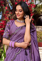Load image into Gallery viewer, Lavender Shimmer Lehenga Choli
