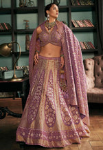Load image into Gallery viewer, Lavender Silk A Line Lehenga Choli
