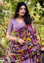 Load image into Gallery viewer, Lavender Silk Circular Lehenga Choli
