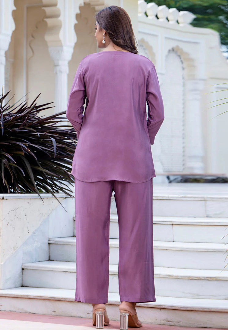 Lavender Silk Co-Ords Set