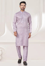 Load image into Gallery viewer, Lavender Silk Kurta Pajama
