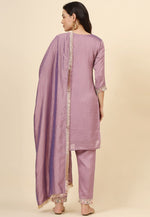 Load image into Gallery viewer, Lavender Silk Readymade Pakistani Suit
