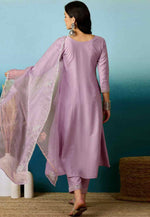 Load image into Gallery viewer, Lavender Silk Readymade Pant Style Suit
