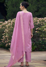 Load image into Gallery viewer, Lavender Viscose Rayon Readymade Pant Style Suit
