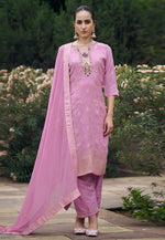 Load image into Gallery viewer, Lavender Viscose Rayon Readymade Pant Style Suit
