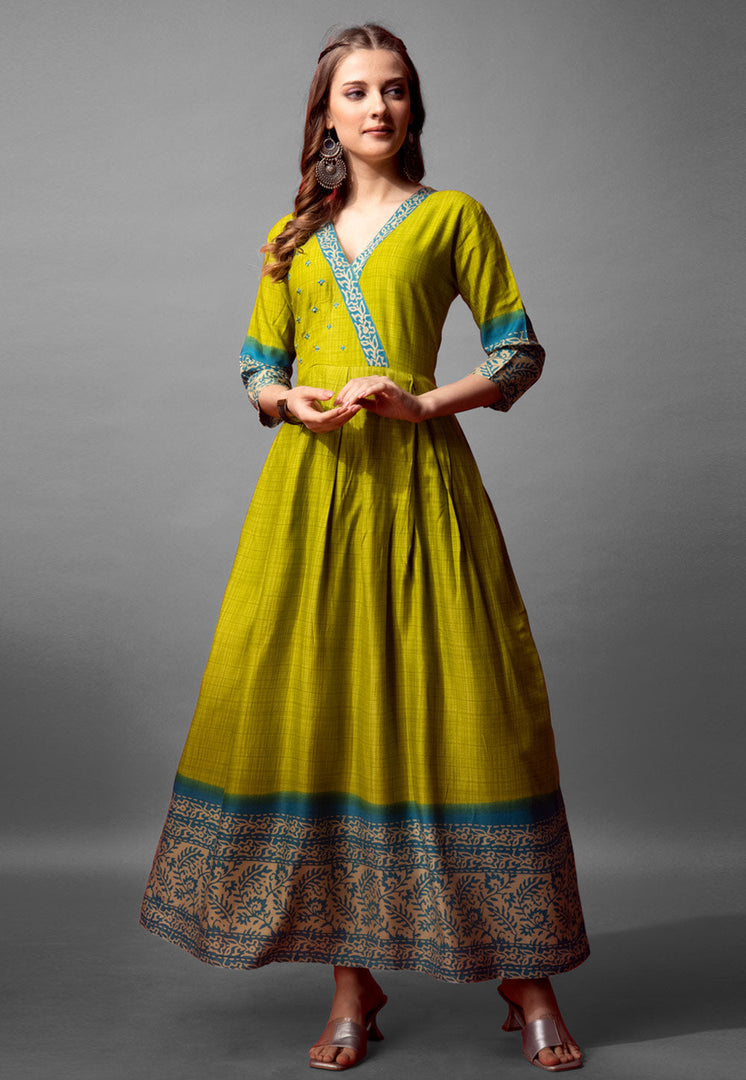 Light Green Cotton Gown