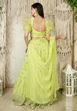 Load image into Gallery viewer, Light Green Georgette Lehenga Choli
