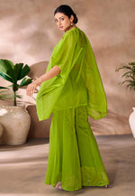 Load image into Gallery viewer, Light Green Organza Co-Ords Set
