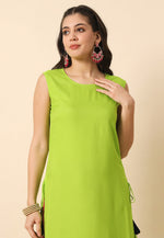 Load image into Gallery viewer, Light Green Rayon Long Tunic
