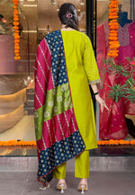 Load image into Gallery viewer, Light Green Viscose Readymade Pant Style Suit
