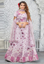 Load image into Gallery viewer, Light Pink Silk A Line Lehenga Choli

