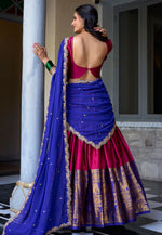 Load image into Gallery viewer, Magenta Art Silk Lehenga Choli
