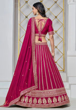 Load image into Gallery viewer, Magenta Art Silk Lehenga Choli
