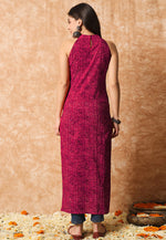 Load image into Gallery viewer, Magenta Cotton Printed Tunic
