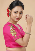 Load image into Gallery viewer, Magenta Cotton Readymade Blouse
