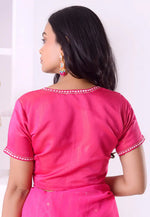 Load image into Gallery viewer, Magenta Cotton Satin Readymade Blouse
