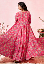 Load image into Gallery viewer, Magenta Crepe Jacket Style Suit
