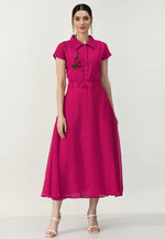 Load image into Gallery viewer, Magenta Georgette Gown
