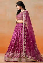 Load image into Gallery viewer, Magenta Georgette Lehenga Choli
