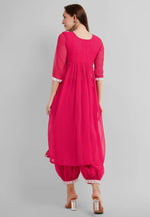 Load image into Gallery viewer, Magenta Georgette Readymade Patiala Suit

