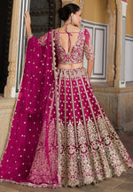 Load image into Gallery viewer, Magenta Net Lehenga Choli
