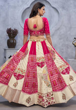 Load image into Gallery viewer, Magenta Organza Wedding Lehenga Choli
