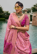 Load image into Gallery viewer, Magenta Silk A Line Lehenga Choli
