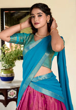 Load image into Gallery viewer, Magenta Silk Circular Lehenga Choli
