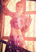 Load image into Gallery viewer, Magenta Silk Circular Lehenga Choli
