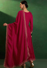 Load image into Gallery viewer, Magenta Silk Readymade Pant Style Suit
